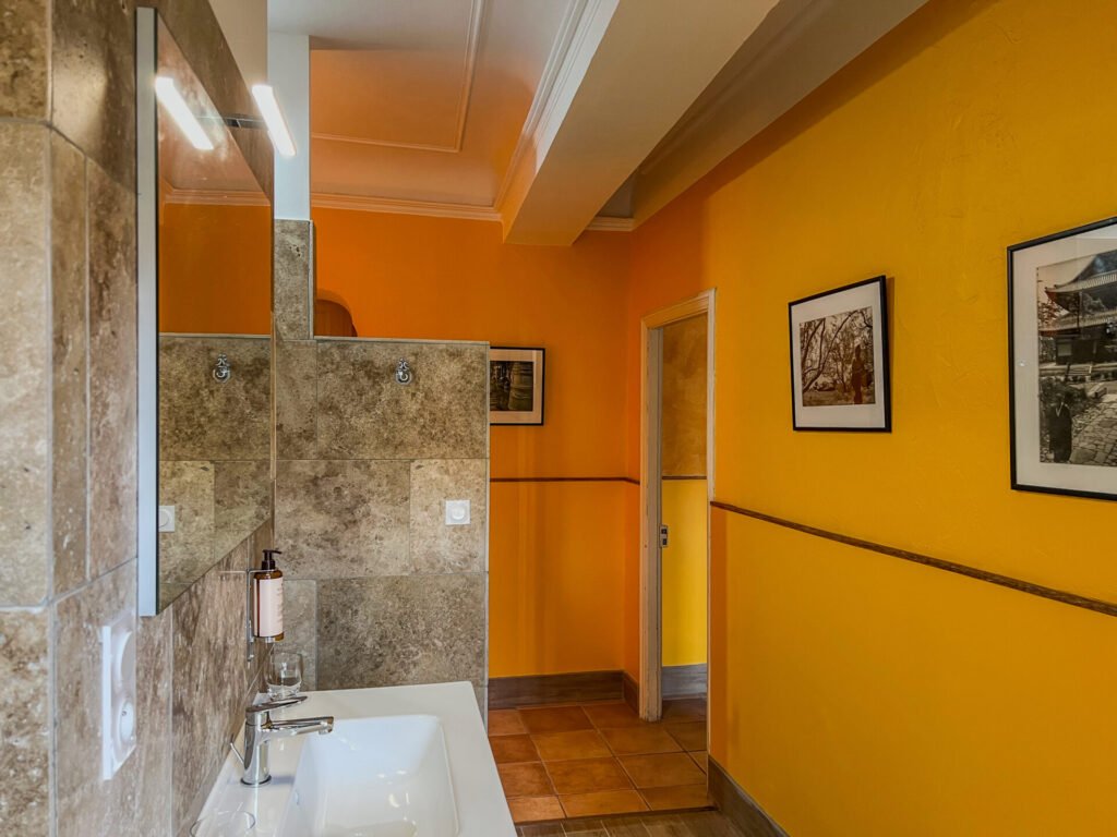 Salle de bain Chambre Mémé Louise Hôtel d'Alibert Caunes-Minervois